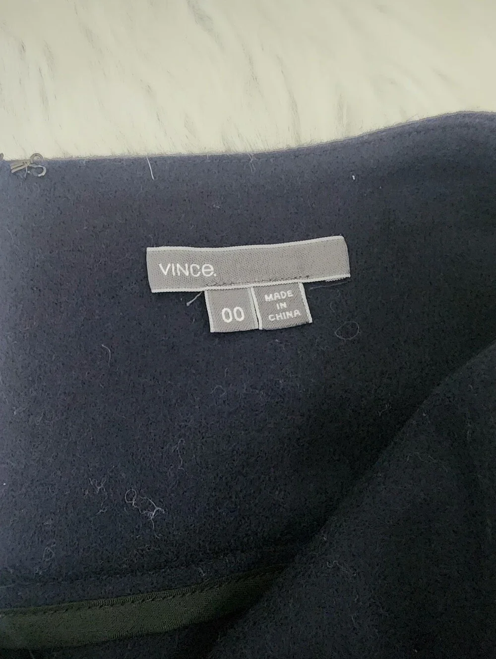 VINCE Wool Circle Mini Skirt Navy Blue Size 00